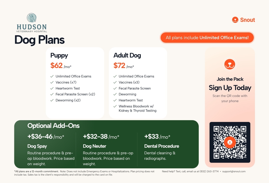 Hudson dog plans